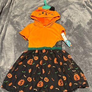 Squishmallows Orange and Black Pumpkin Costume for Kids